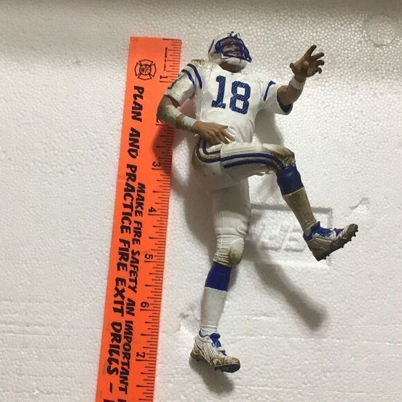 Indianapolis Colts MacFarlane, number 18, Peyton Manning missing his football - Picture 1 of 3